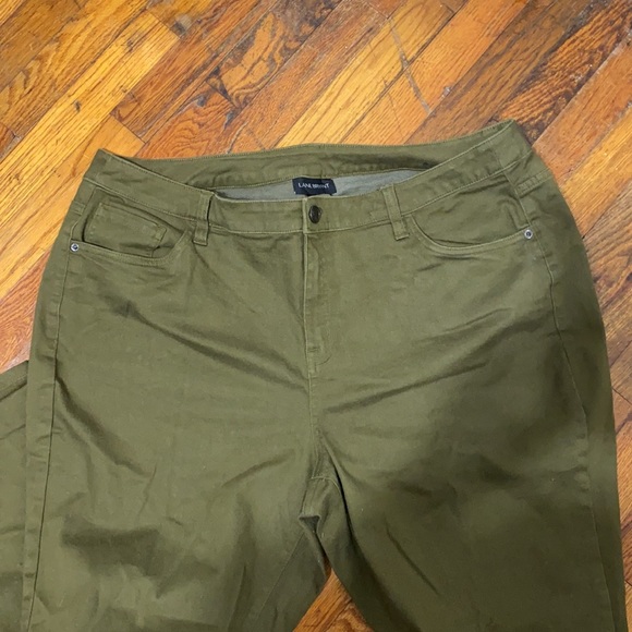 Lane Bryant Army Green Skinny Jeans - Picture 3 of 4